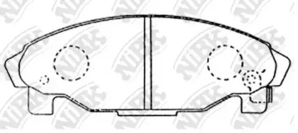 PN6340 NiBK Комплект тормозных колодок, дисковый тормоз