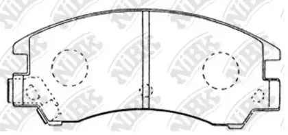 PN7153 NiBK Комплект тормозных колодок, дисковый тормоз