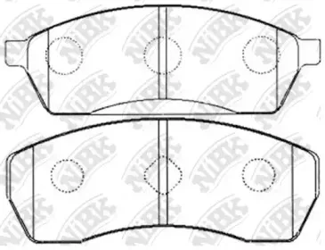 PN7315 NiBK Комплект тормозных колодок, дисковый тормоз