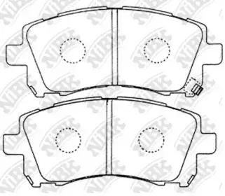 PN7390 NiBK Комплект тормозных колодок, дисковый тормоз