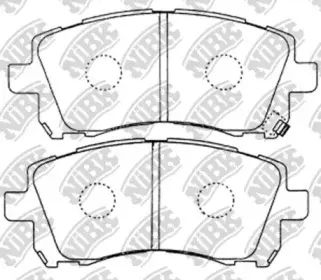 PN7390S NiBK Комплект высокоэффективных тормозных колодок