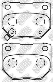 PN7800S NiBK Комплект высокоэффективных тормозных колодок