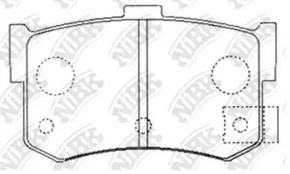 PN8210 NiBK Комплект тормозных колодок, дисковый тормоз