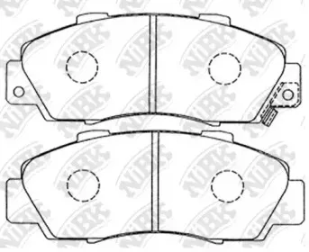 PN8254 NiBK Комплект тормозных колодок, дисковый тормоз