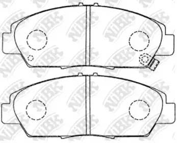 PN8293 NiBK Комплект тормозных колодок, дисковый тормоз