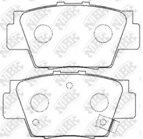 PN8307 NiBK Комплект тормозных колодок, дисковый тормоз