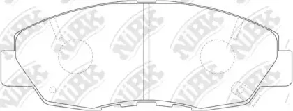PN8484 NiBK Комплект тормозных колодок, дисковый тормоз