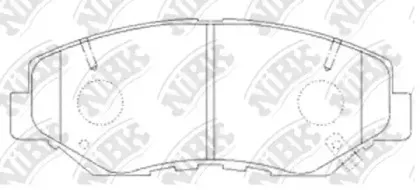 PN8485 NiBK Комплект тормозных колодок, дисковый тормоз