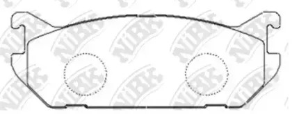 PN9182 NiBK Комплект тормозных колодок, дисковый тормоз