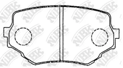 PN9382 NiBK Комплект тормозных колодок, дисковый тормоз