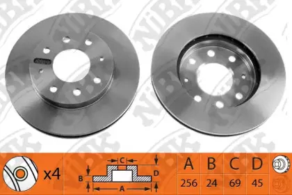 RN1011 NiBK Тормозной диск