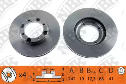 RN1027 NiBK Тормозной диск