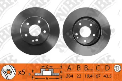 RN1051 NiBK Тормозной диск