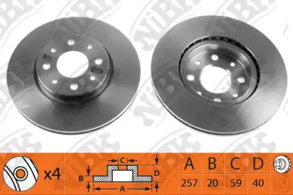 RN1060 NiBK Тормозной диск