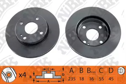 RN1064 NiBK Тормозной диск