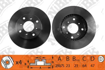 RN1093 NiBK Тормозной диск
