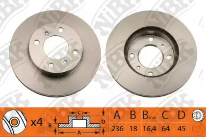 RN1103 NiBK Тормозной диск
