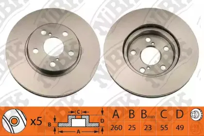 RN1111 NiBK Тормозной диск