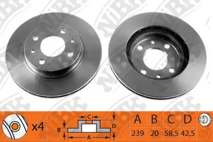 RN1125 NiBK Тормозной диск