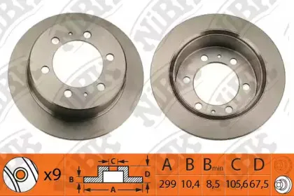 RN1132 NiBK Тормозной диск
