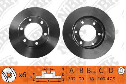 RN1139 NiBK Тормозной диск