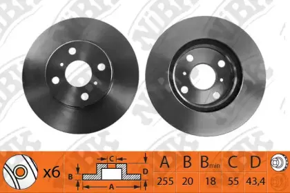 RN1144 NiBK Тормозной диск