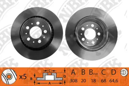 RN1181 NiBK Тормозной диск