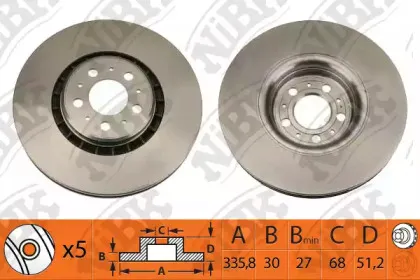 RN1183 NiBK Тормозной диск