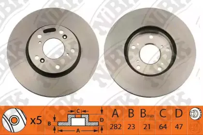 RN1218 NiBK Тормозной диск
