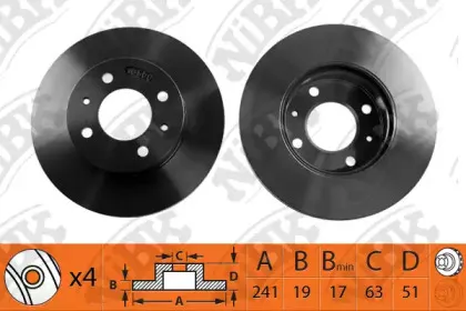 RN1221 NiBK Тормозной диск
