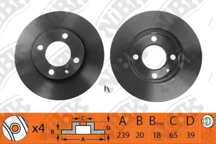 RN1279 NiBK Тормозной диск