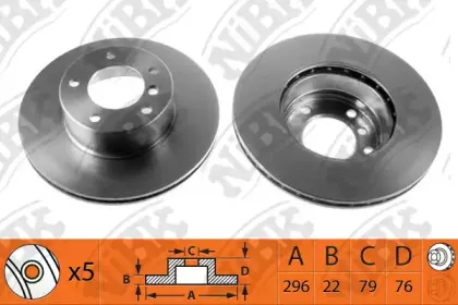 RN1291 NiBK Тормозной диск