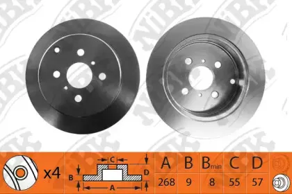 RN1308 NiBK Тормозной диск