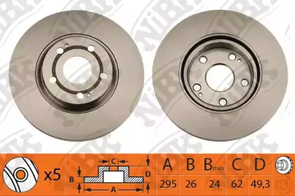 RN1318 NiBK Тормозной диск