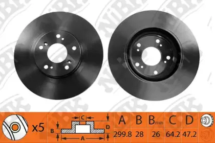 RN1322 NiBK Тормозной диск