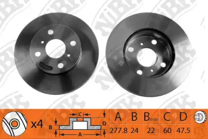 RN1323 NiBK Тормозной диск