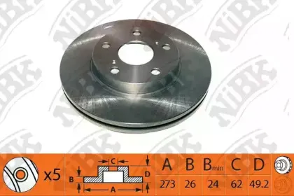 RN1351 NiBK Тормозной диск