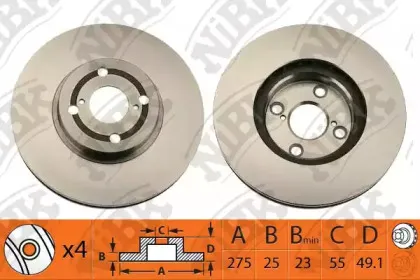 RN1353 NiBK Тормозной диск