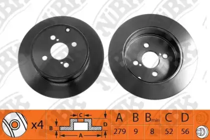 RN1354 NiBK Тормозной диск