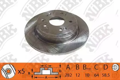 RN1355 NiBK Тормозной диск