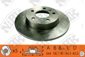 RN1380 NiBK Тормозной диск