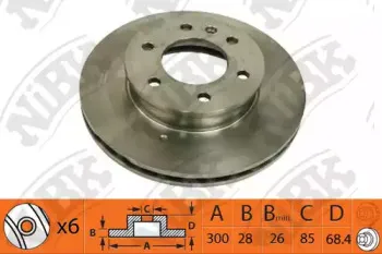 RN1382 NiBK Тормозной диск