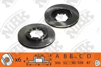 RN1421 NiBK Тормозной диск