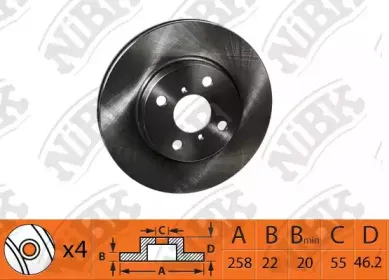 RN1436 NiBK Тормозной диск