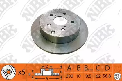 RN1441 NiBK Тормозной диск