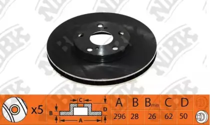 RN1442 NiBK Тормозной диск