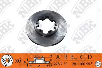 RN1447 NiBK Тормозной диск