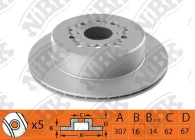 RN1488 NiBK Тормозной диск