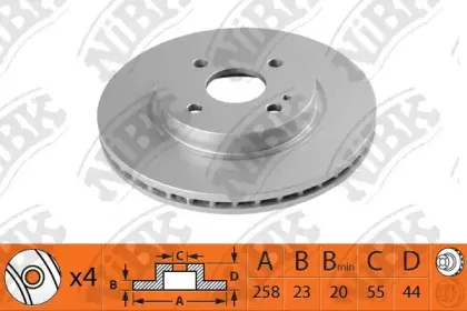 RN1512 NiBK Тормозной диск