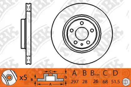 RN1517 NiBK Тормозной диск